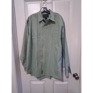 Abercrombie Fitch Y2K Button Down Shirt Adult Medium Green White Plaid Mens Vtg